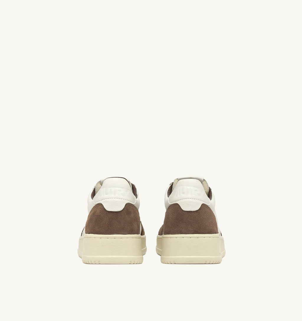 Sneakers Medalist basse in pelle bianca con inserti in suede 