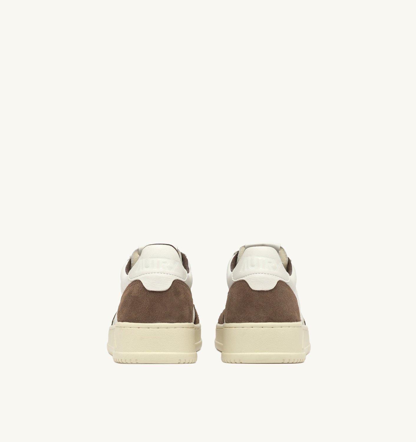 Sneakers Medalist basse in pelle bianca con inserti in suede 