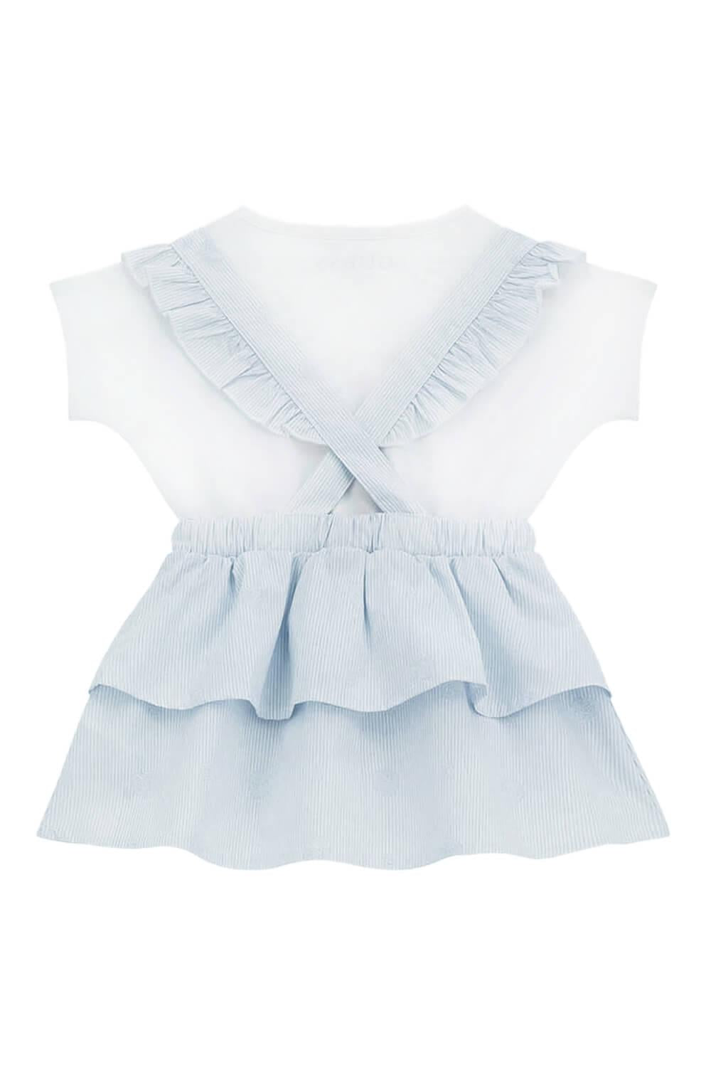 SET SS T-SHIRT+POPLIN SKIRTALL 