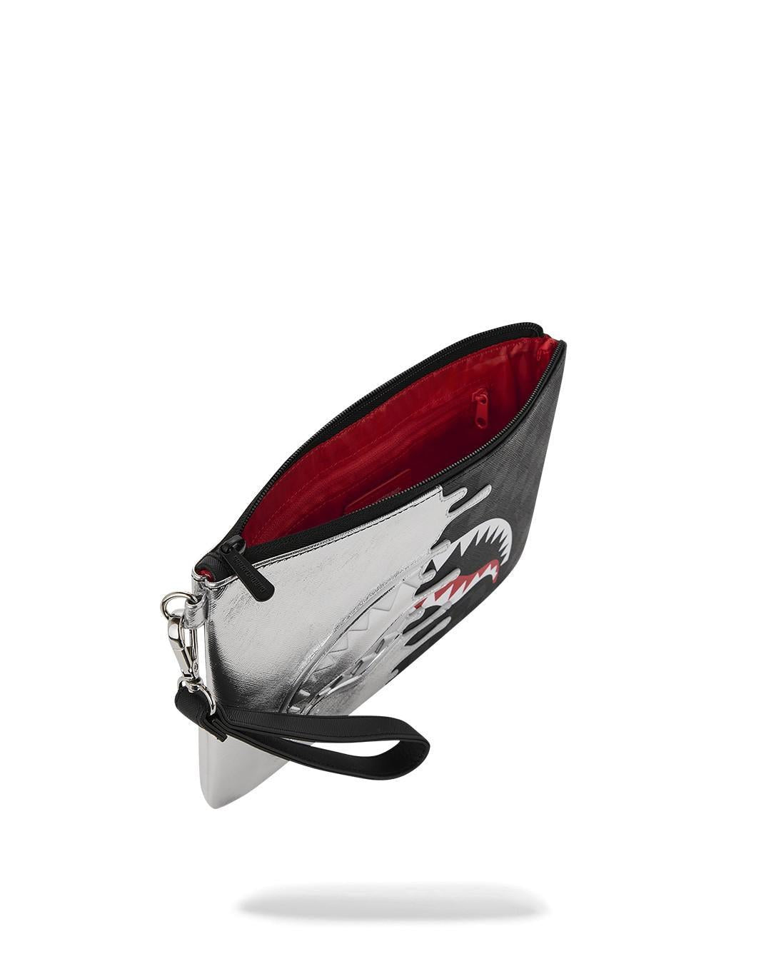 SILVER SIDE DRIP CROSSOVER CLUTCH 