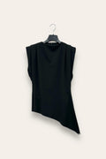 LOVEme Blusa sagomata asimmetrica in crepe