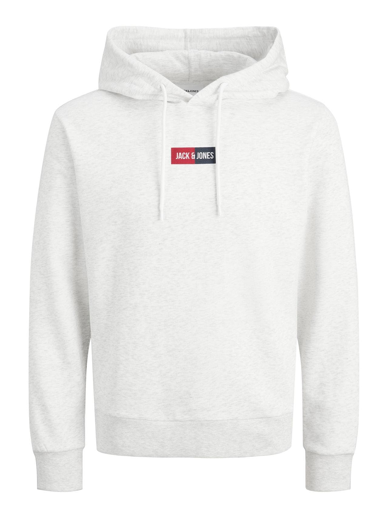 12278618/White Melange JACK AND JONES