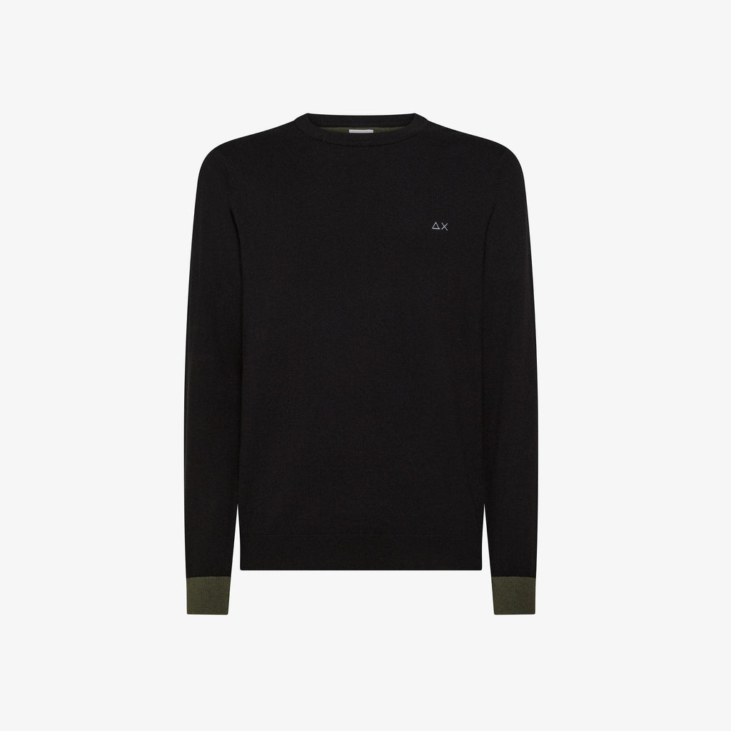 SWEATER ELBOW CONTRAST L/S 