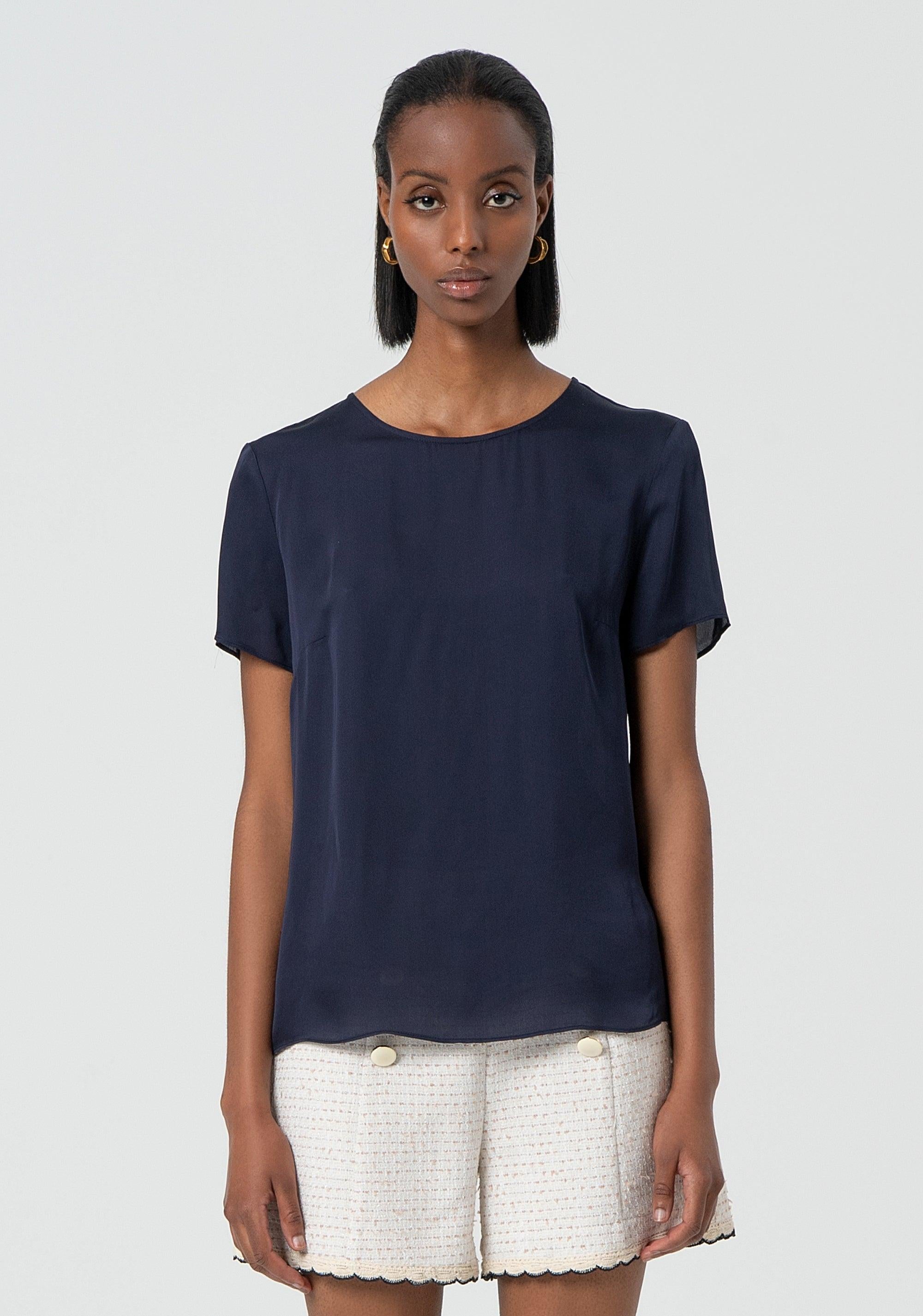 CLASSIC HALF SLEEVES BLOUSE SAND 