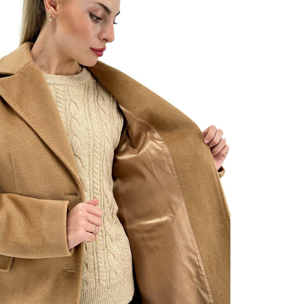 CAPPOTTO IN PANNO COLLO REVERS MW9640601/CAMMELLO MARKUP