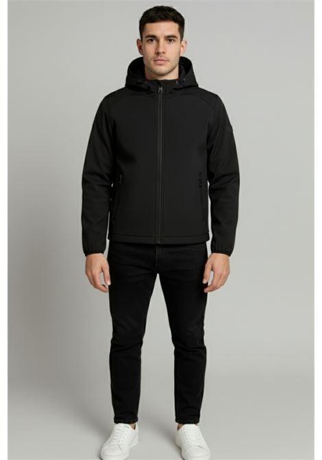 GIUBB. CAPP ZIP SOFTSHELL PILE MK24010/NERO N MARKUP