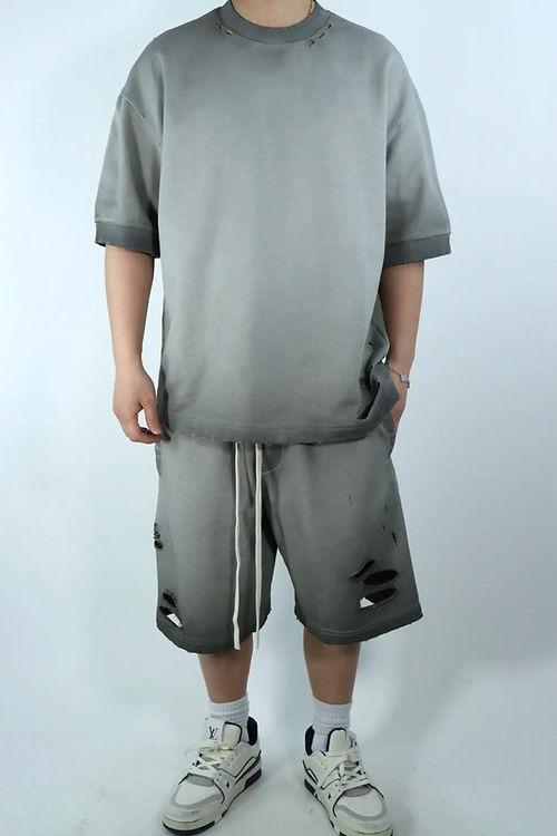 BERMUDA+TSHIRT 815118-119/GRAY PRIMID