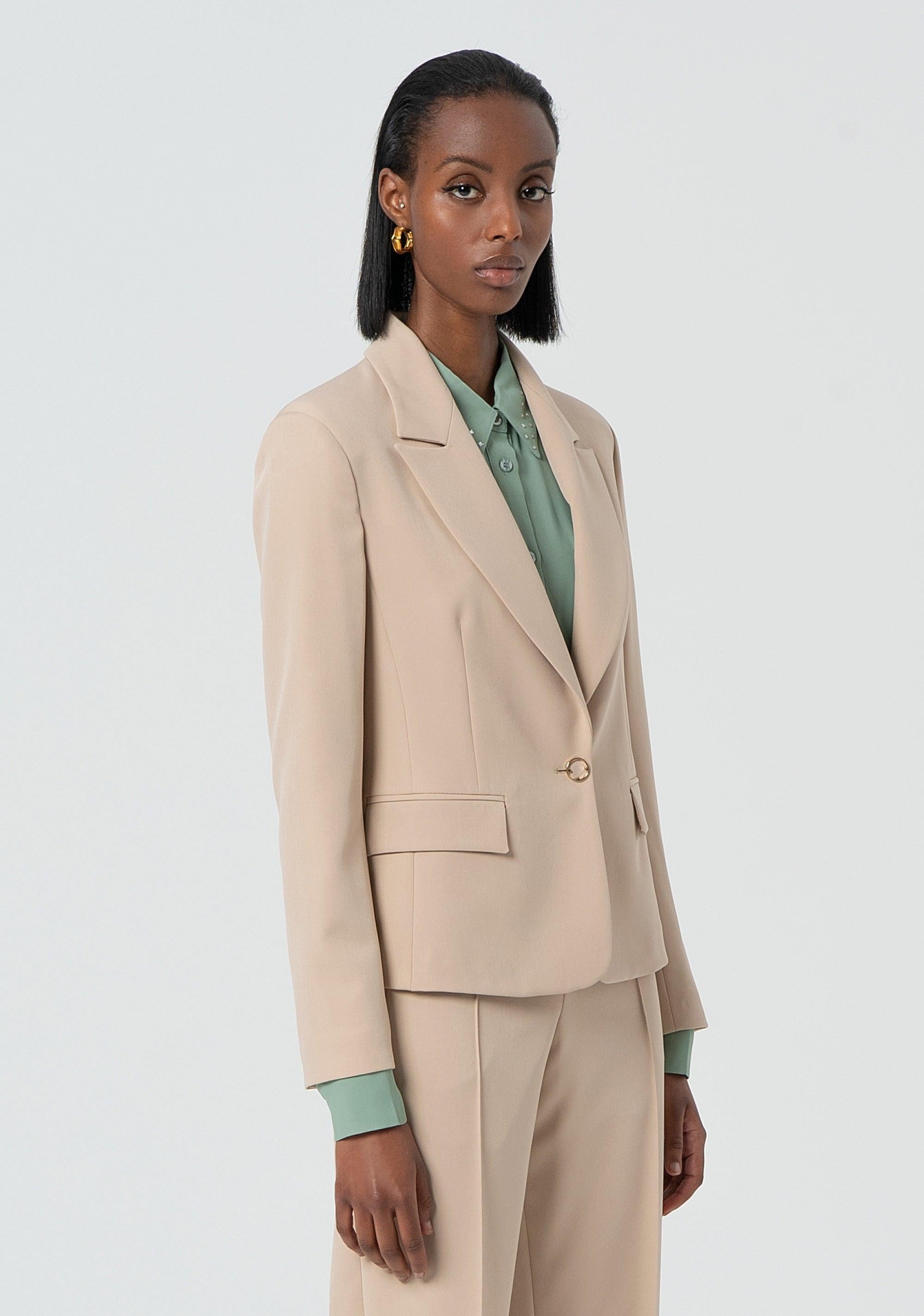 SHORT TAILOR JACKET MUD FR25SJ1001W42901/208 FRACOMINA