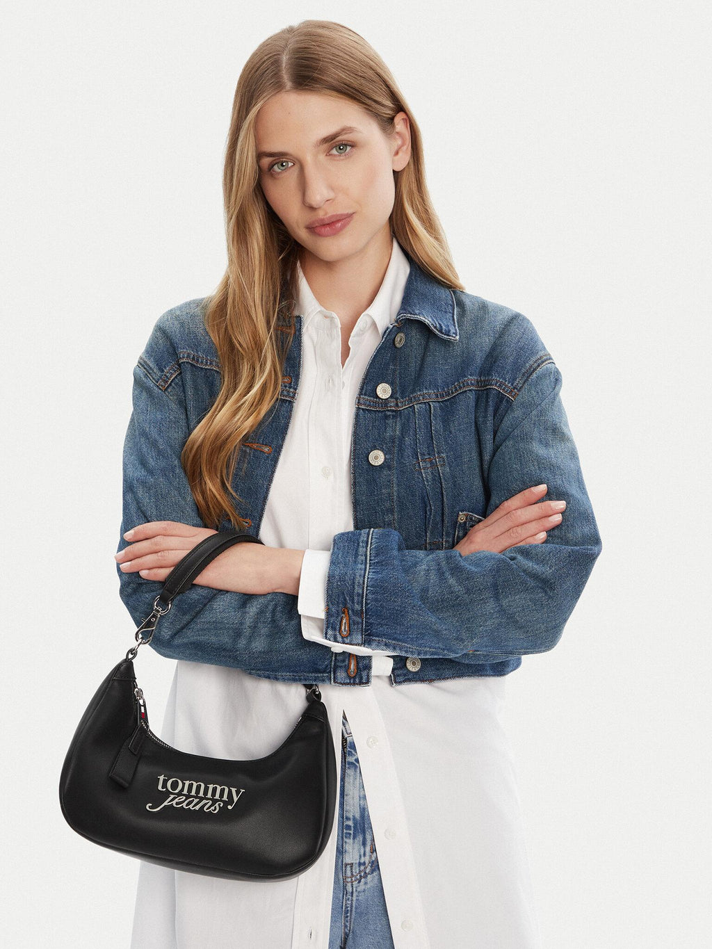 TJW BOLD SCRIPT SHOULDER BAG 