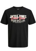 JACK AND JONES JJELOGO TEE SS O-NECK 2 COL AW25 SN
