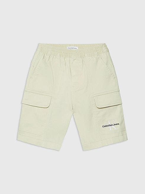 SATEEN CARGO SHORTS 