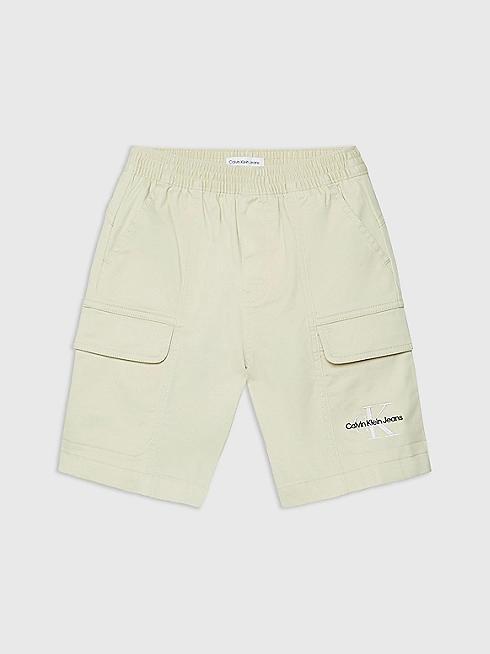 SATEEN CARGO SHORTS 