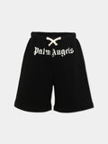 PALM ANGELS LOGO BRUSHED SWEATSHORT BOY