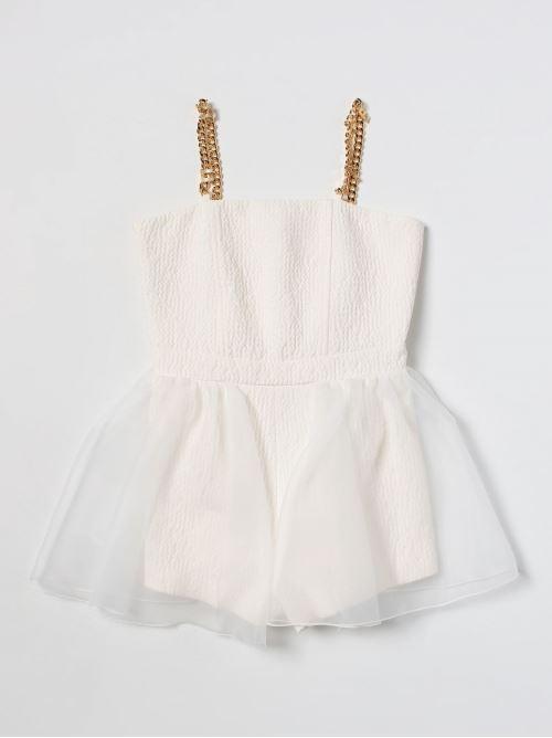 TUTA CON BRETELLE CON CHARMS EFTU63 TV667 BE039/0017 ELISABETTA FRANCHI La Mia Bambina