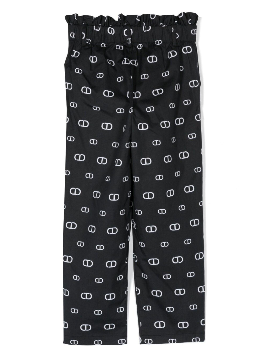 PANTALONE SLOUCKY IN POPELINE ST. "OVAL T" ALLOVER 