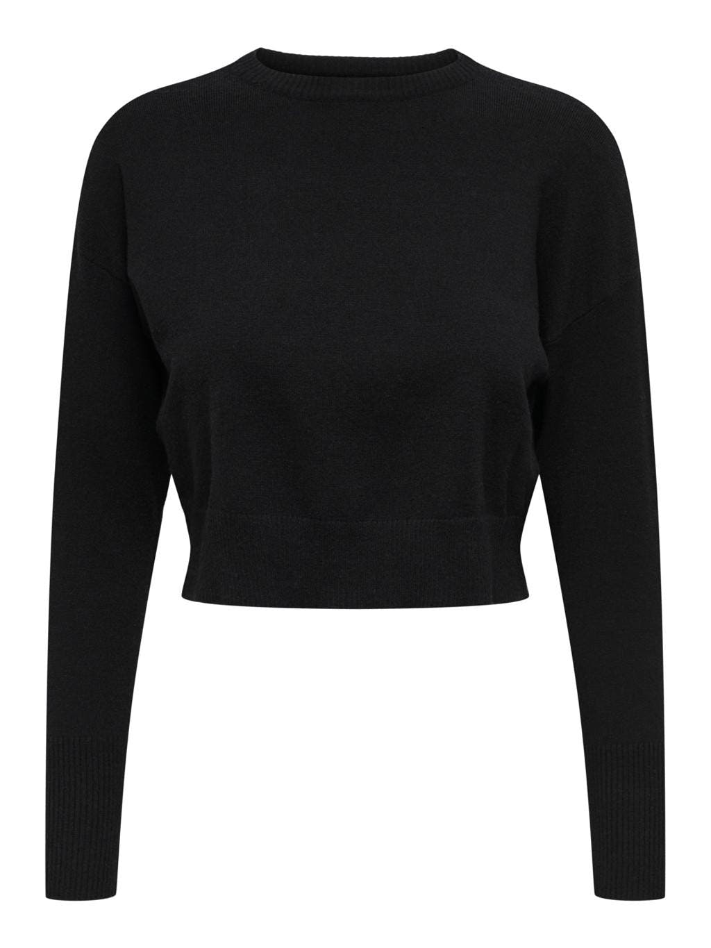 ONLIBI LS CROP O-NECK CC KNT 