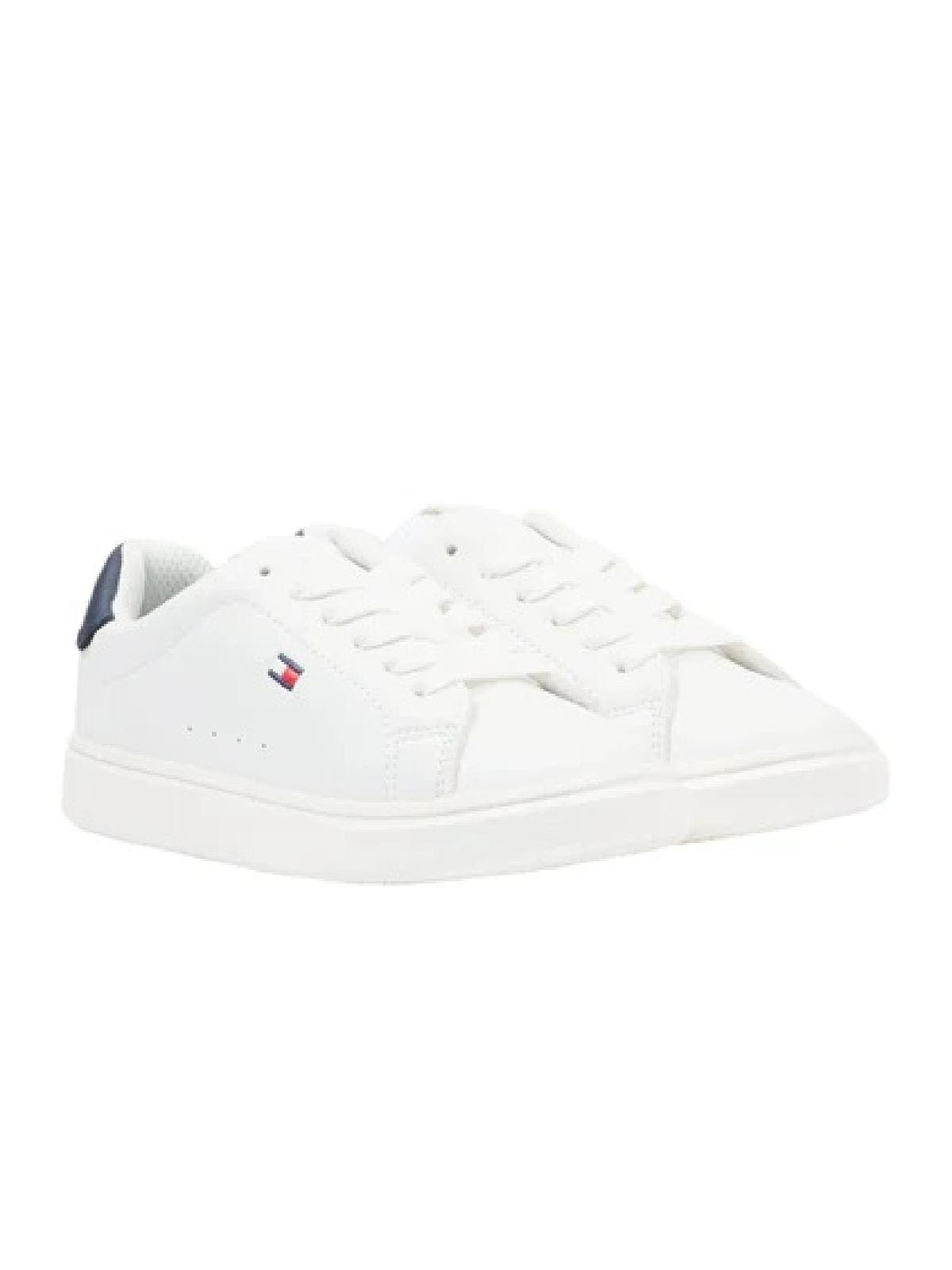SNEAKER BASSA ALLACCIATA BIANCO/BLU 
