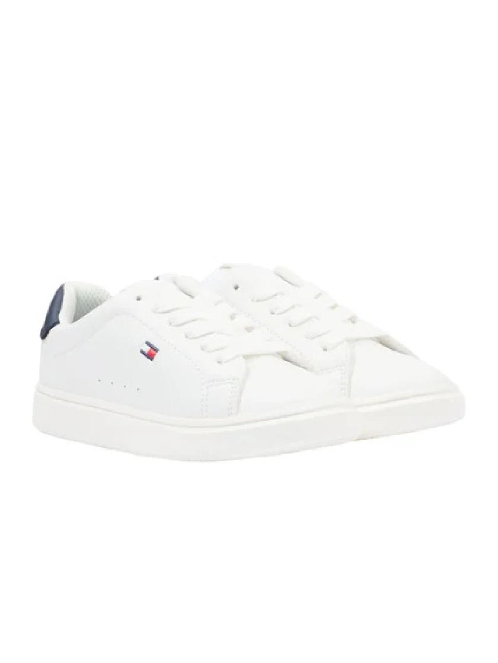 SNEAKER BASSA ALLACCIATA BIANCO/BLU 