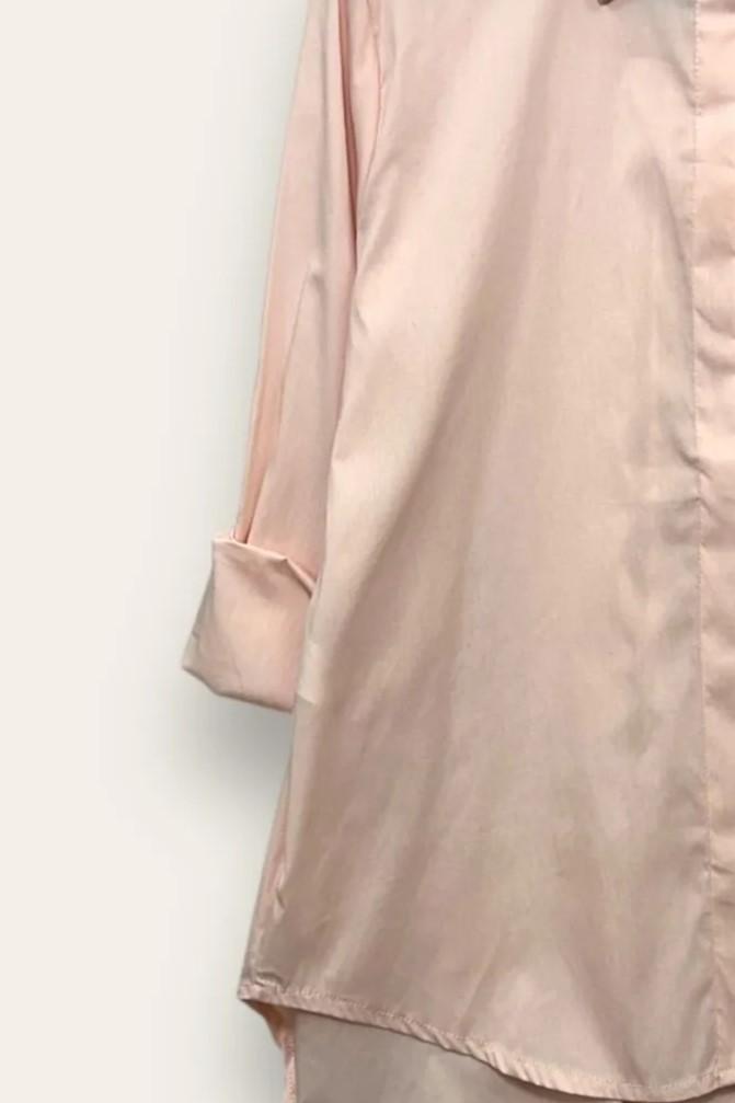 Camicia over in tinta unita JW-10729/ROSA LOVEme