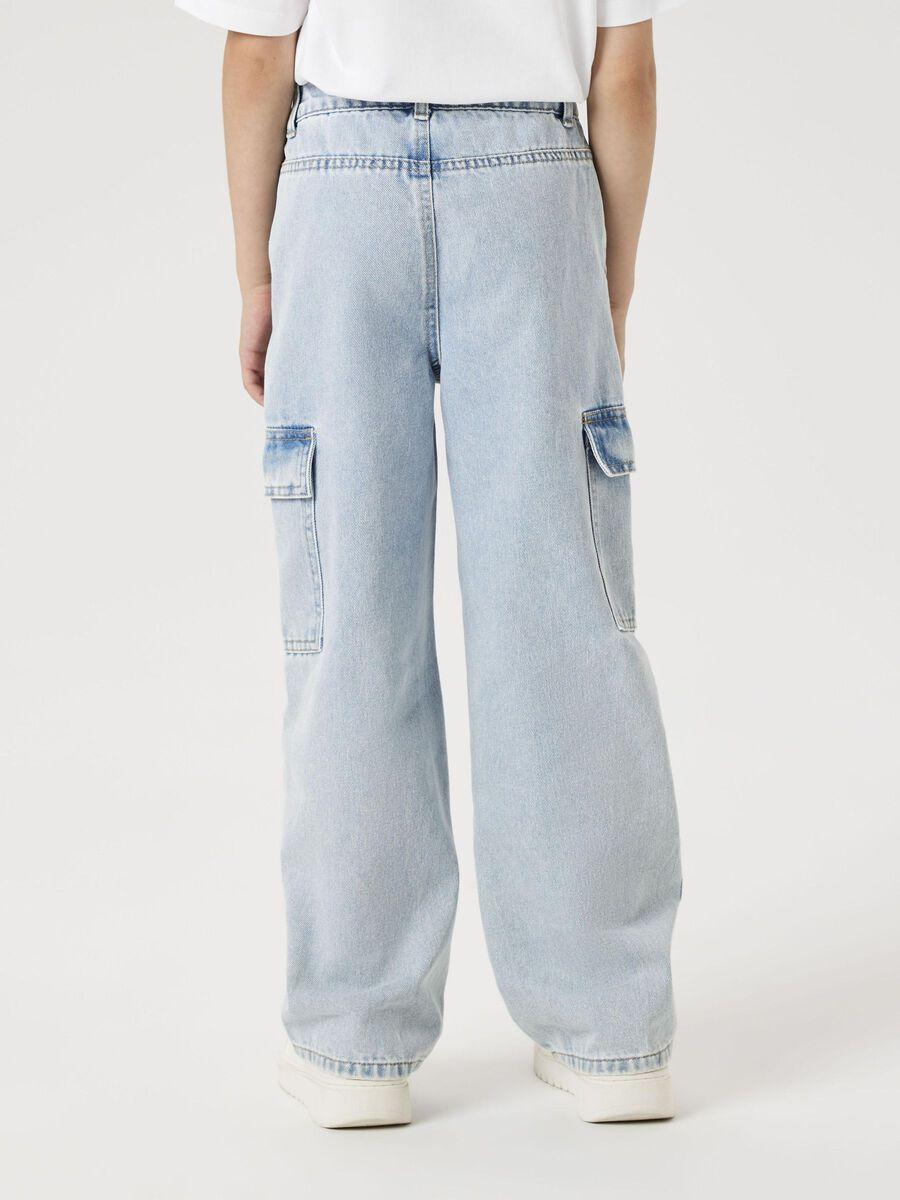 13220709/Light Blue Bleached Denim NAME.IT