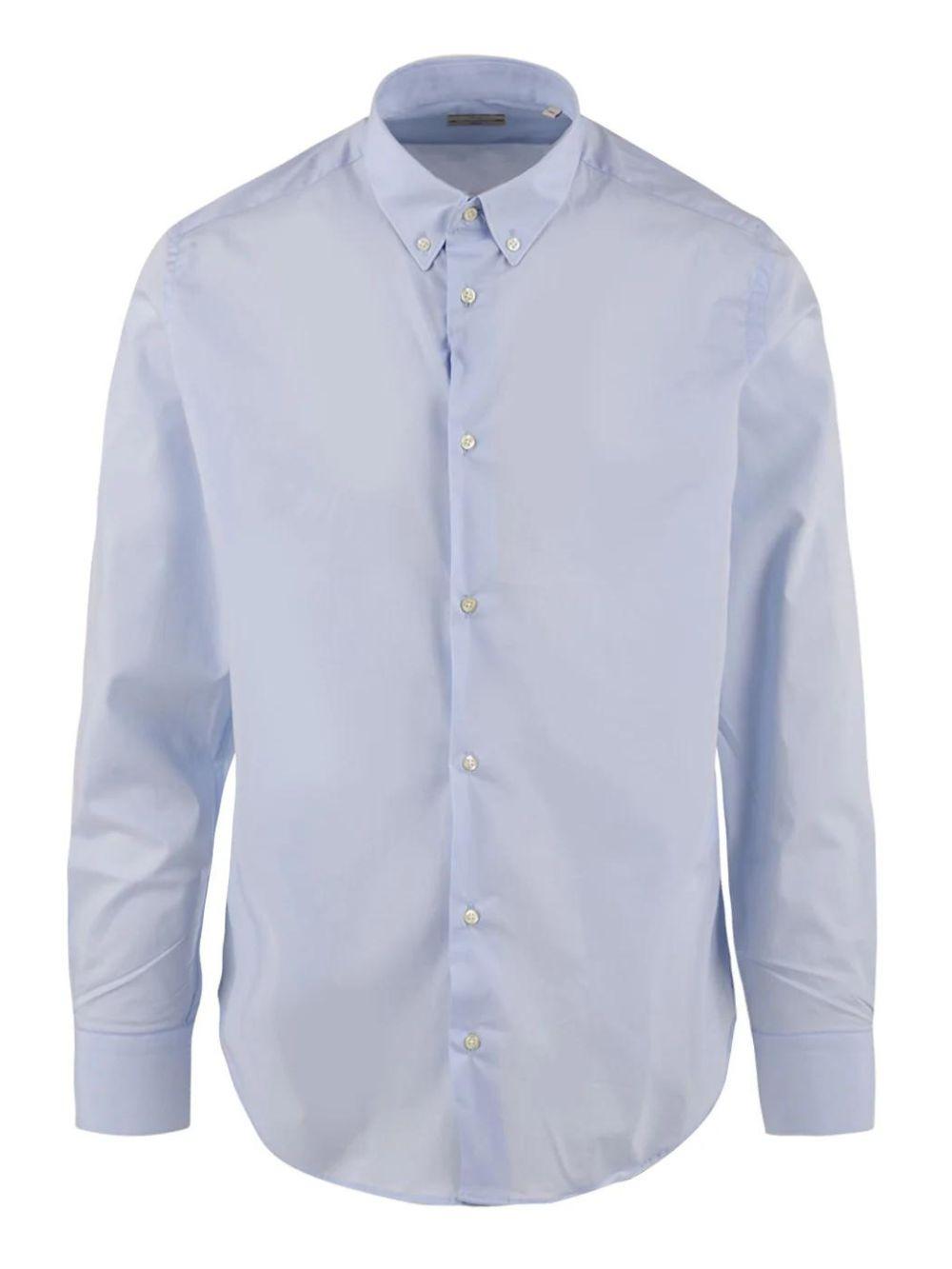 CAMICIA REGULAR SLIM STRETCH LONDON M000P201LONDON/SKY BLUE 08 LIU JO