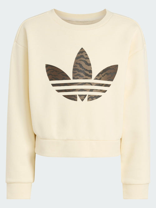 BOXY CREW SET       CREWHT/NBROWN 