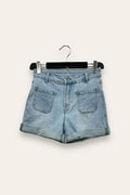 Shorts di jeans con tasche davanti 