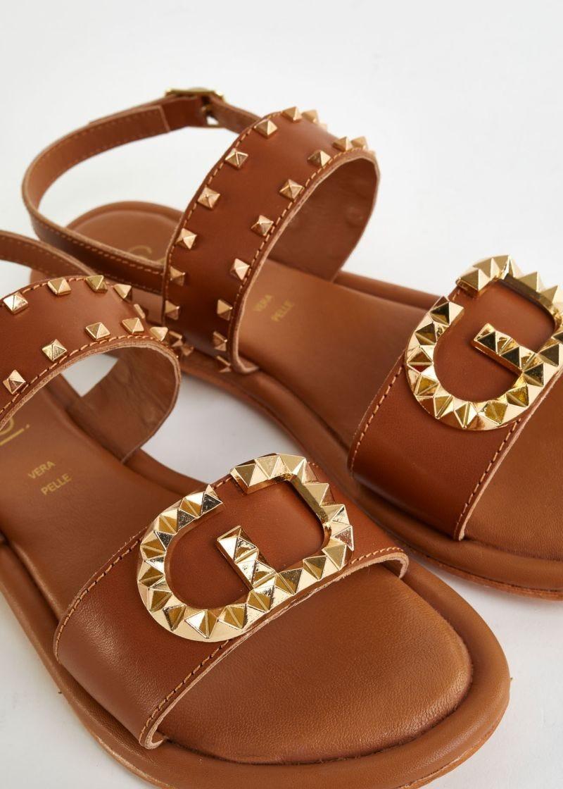 SANDALO FLAT BICE LEATHER 
