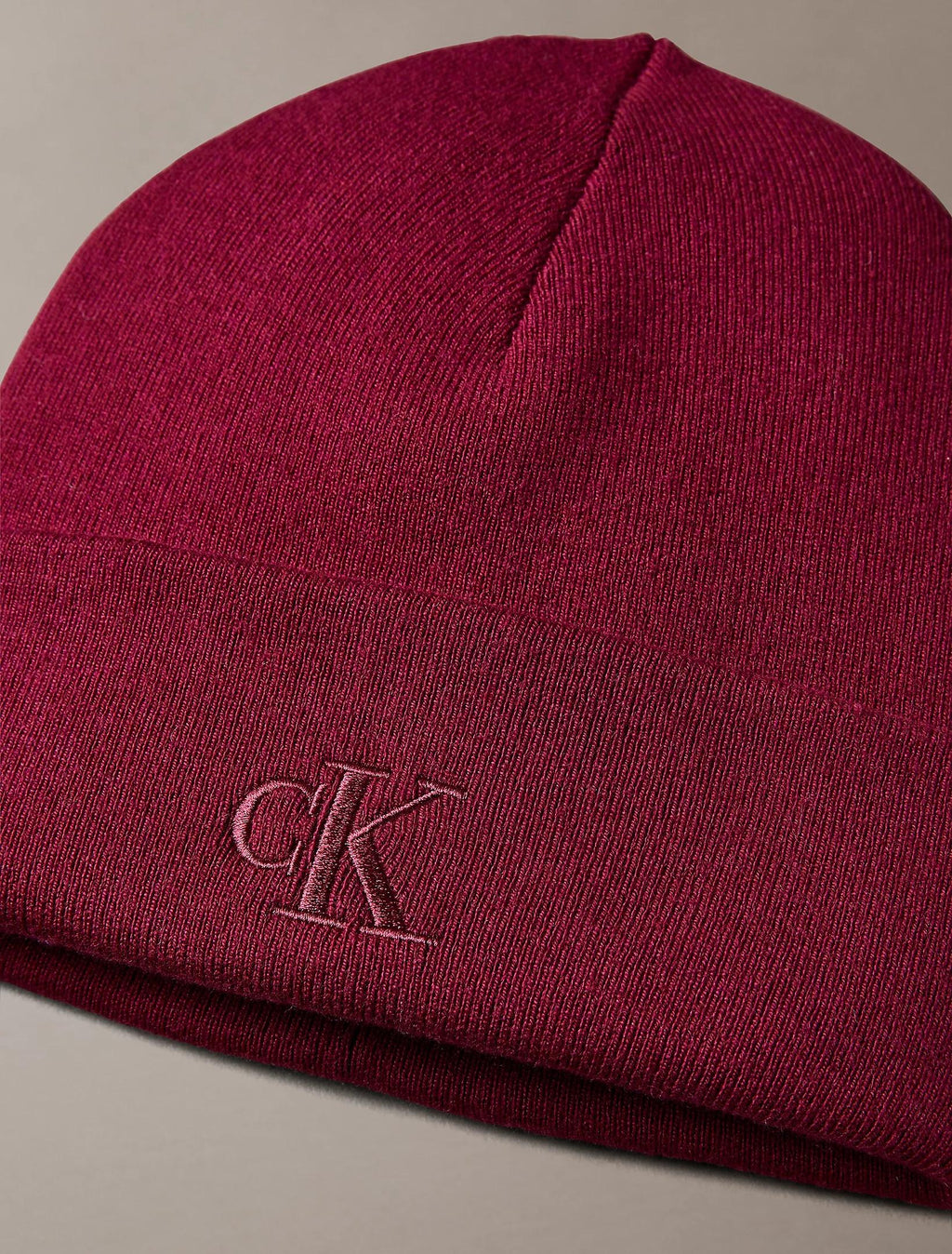 CK FINE RIB BEANIE 