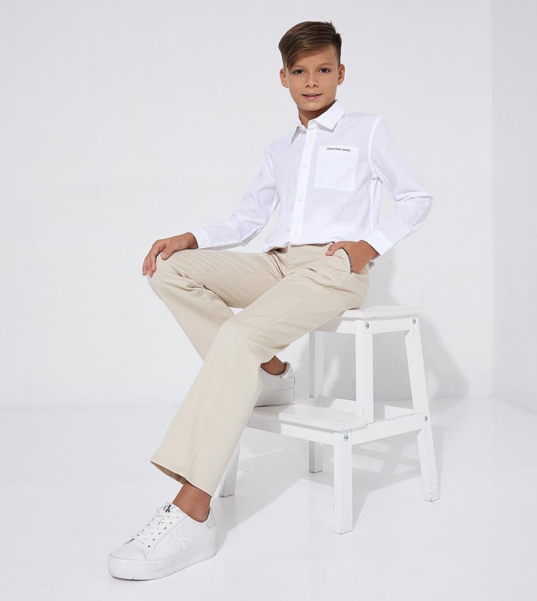 CEREMONY TWILL CHINO PANTS IB0IB01678/ACI CALVIN KLEIN JEANS