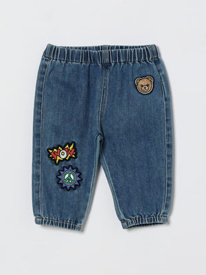 MOSCHINO BABY PANT.LUNGO DENIM