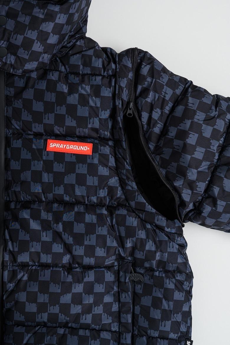 DRIP CHECK DETACH SLEEVE DOWN JKT J SPY1300/GREY SPRAYGROUND