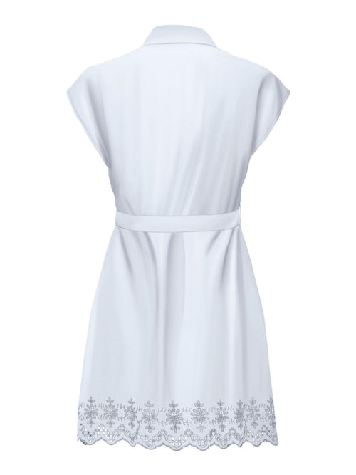 ONLLOU LIFE EMB S/S SHIRT DRESS PTM 