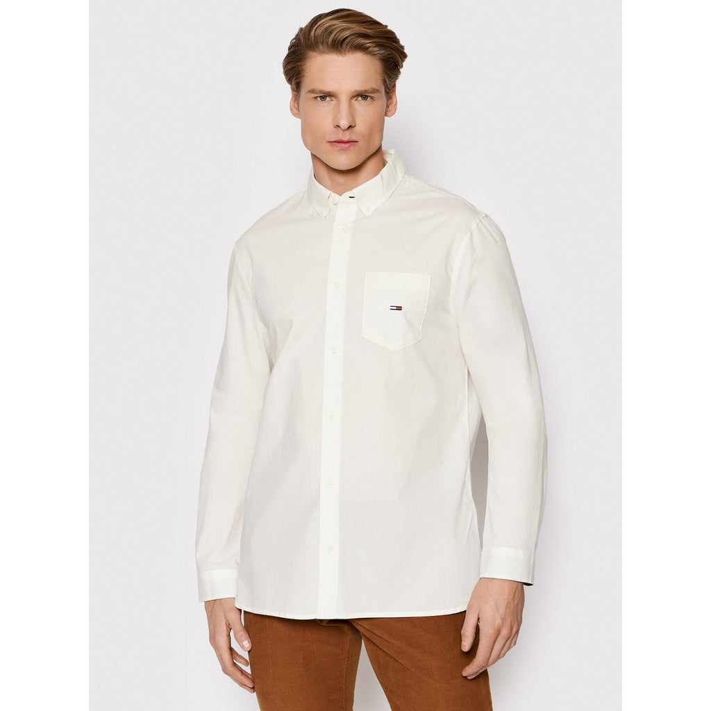 TJM SOLID POPLIN SHI, YBI DM0DM12343/YBI TOMMY JEANS