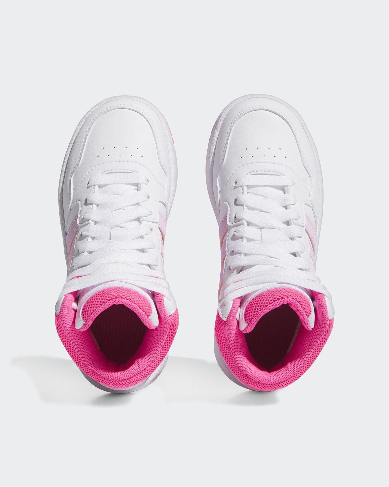 HOOPS 3.0 MID K     FTWWHT/ORCFUS/LUCPNK 