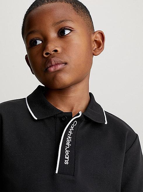 INTARSIA LOGO PIQUE POLO 