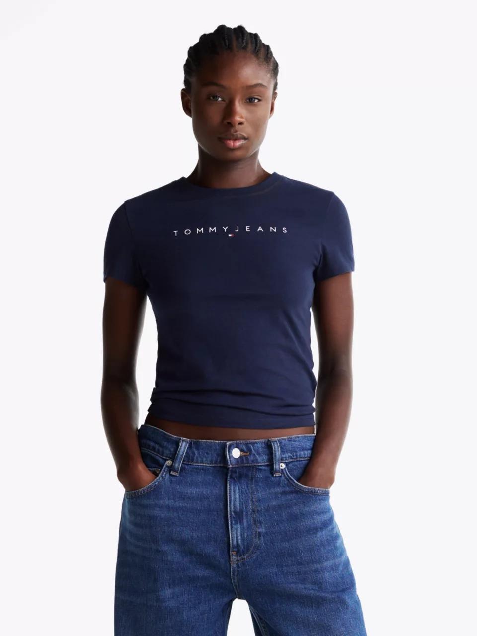 TJW SLIM LINEAR TEE DW0DW18398/C1G TOMMY JEANS