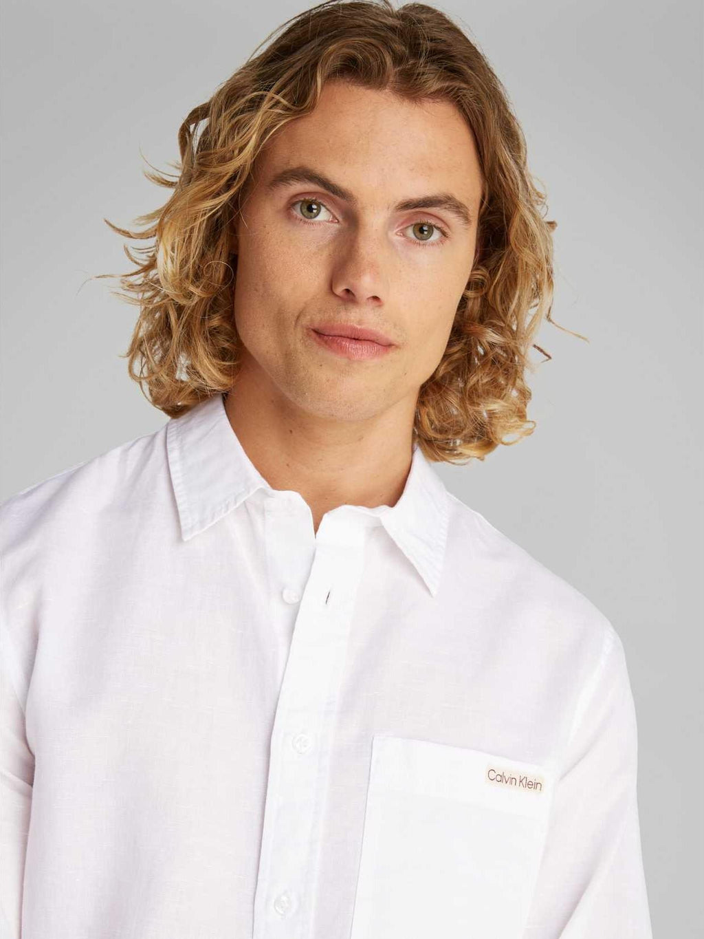 LINEN COTTON SHIRT J30J327295/YAF CALVIN KLEIN JEANS