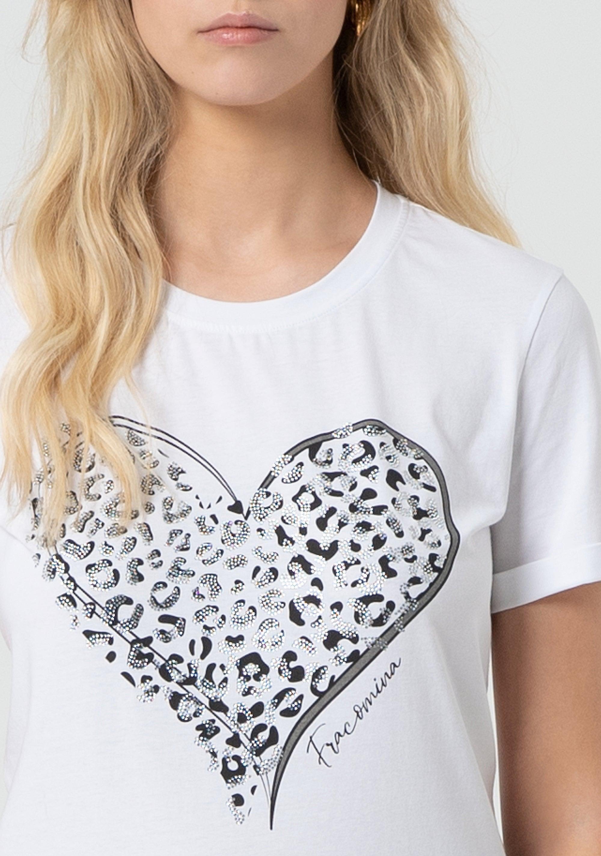 REGULAR T-SHIRT WHITE FR25ST3019J401N5/278 FRACOMINA