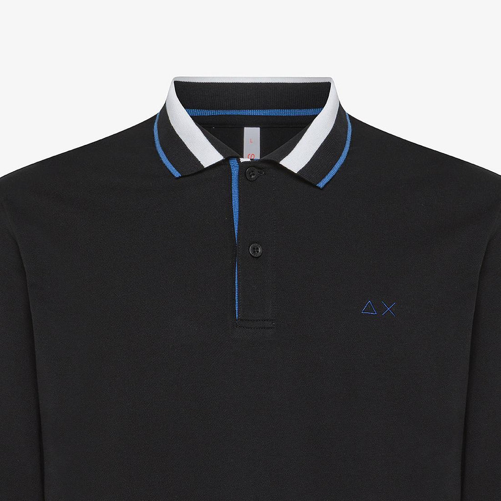 POLO 3 COLORS STRIPE ON COLLAR EL. L/S A43107/11 SUN68