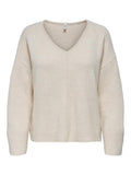 ONLY ONLWHITNEY LIFE LS V-NECK KNT