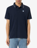 NORTH SAILS POLO SHORT SLEEVE COLLAR W/STRIPED IN CONTRAST