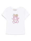 TWINSET T-SHIRT C/APPLICAZIONI STRASS