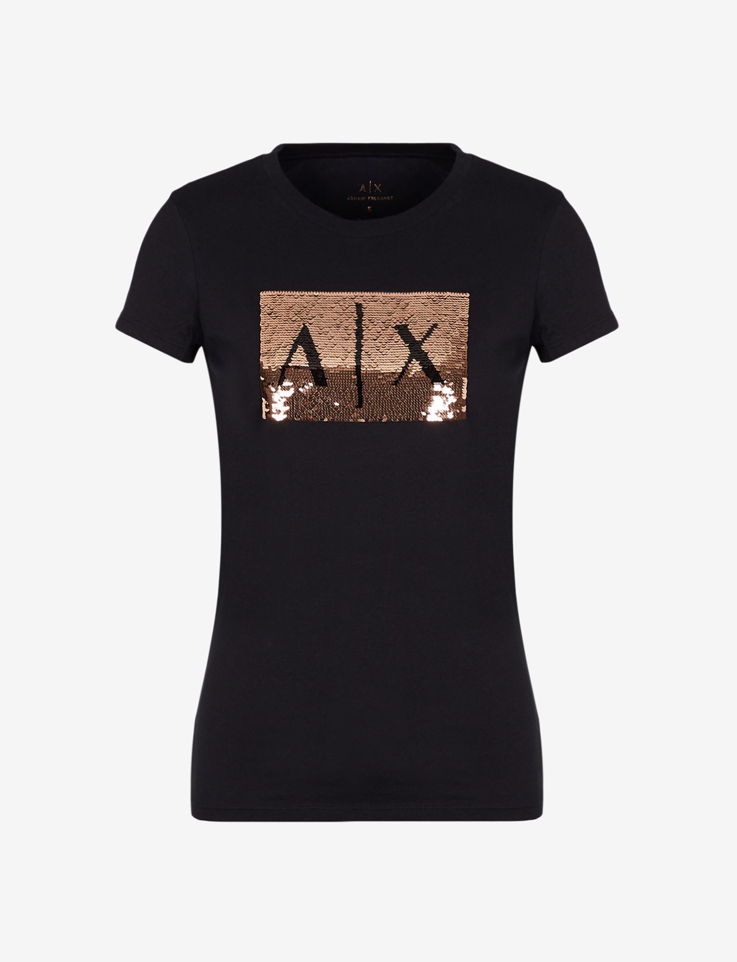 armani exchange black and gold