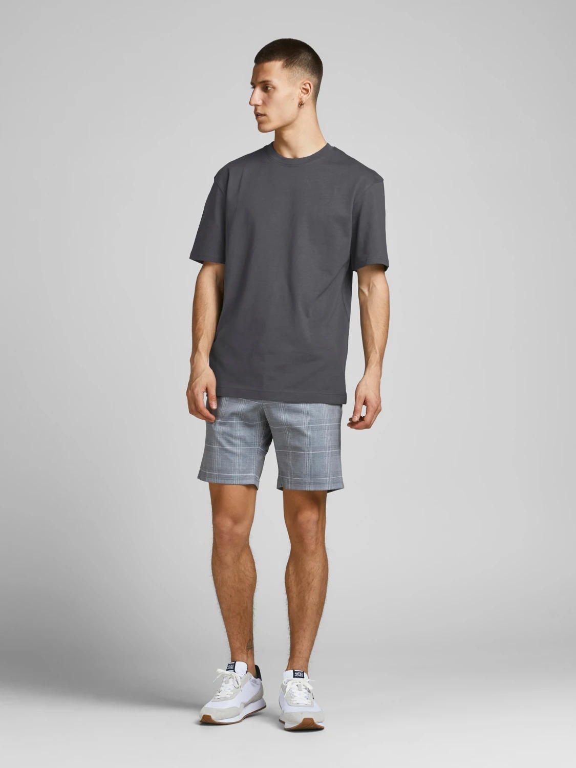 CLOTHING T-SHIRT JACK AND JONES 12190467/Asphalt